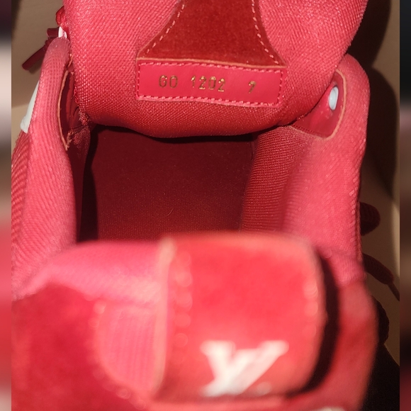 Brand new Louis Vuitton LV Skate Sneakers in Red & White - Picture 14 of 15